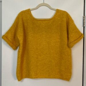 Sezane Yellow Sweater